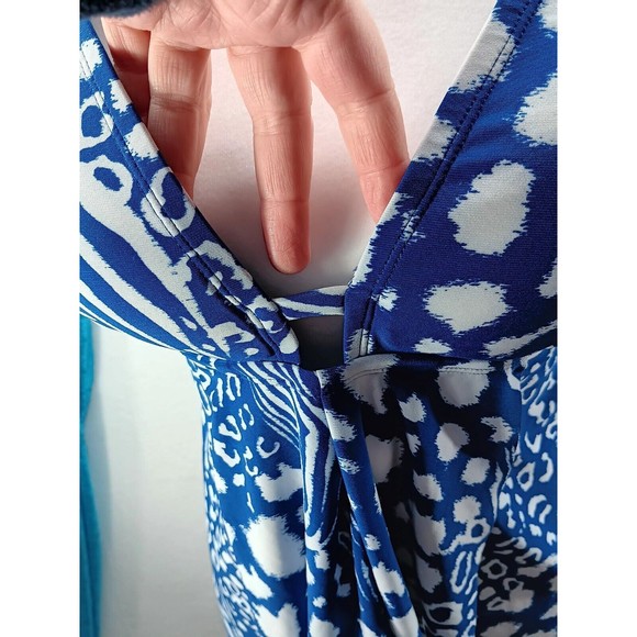 NWOT Beyond Control Swimwear Women's Tankini Deep Plunge Molded Cups Size 12 - Picture 5 of 11